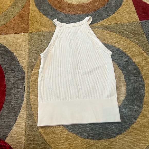 Intimately Free People Seamless High Neck Crop Tank Top Light Yellow Size M / L - Picture 1 of 3